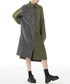Herringbone Panel Shirt Dress